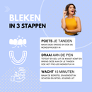 Tandenbleek instructies voor de set