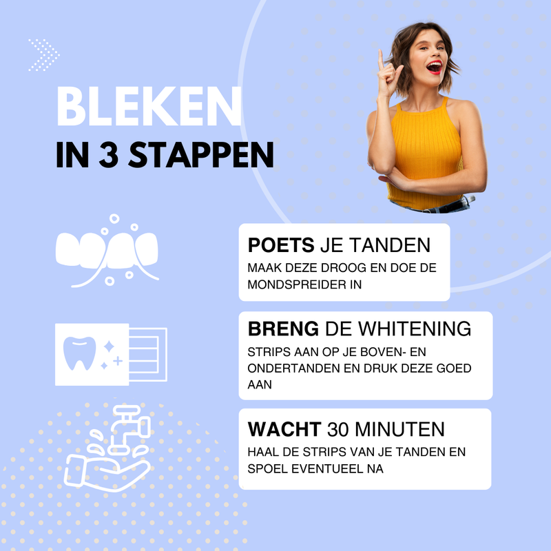 Gebruiks aanwijzing van Bleek Strips